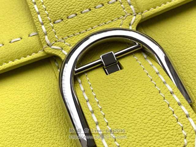 DELVAUX女包 德爾沃比利時單肩包 純手工蜜蠟縫線 德爾沃女手提包 女手拎包 Ds0028手縫茴香綠 Delvaux斜挎包  fcs1396
